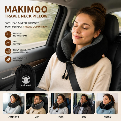 Makimoo memory foam travel - makimoo,