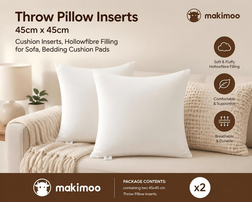 Cushion inserts 45cm - 45cm, x